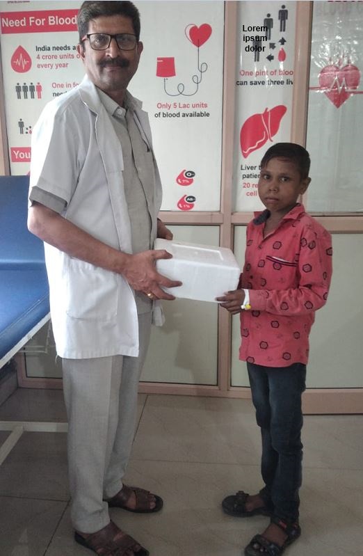 Adopted Thalassemic child by APNA BLOOD BANK
